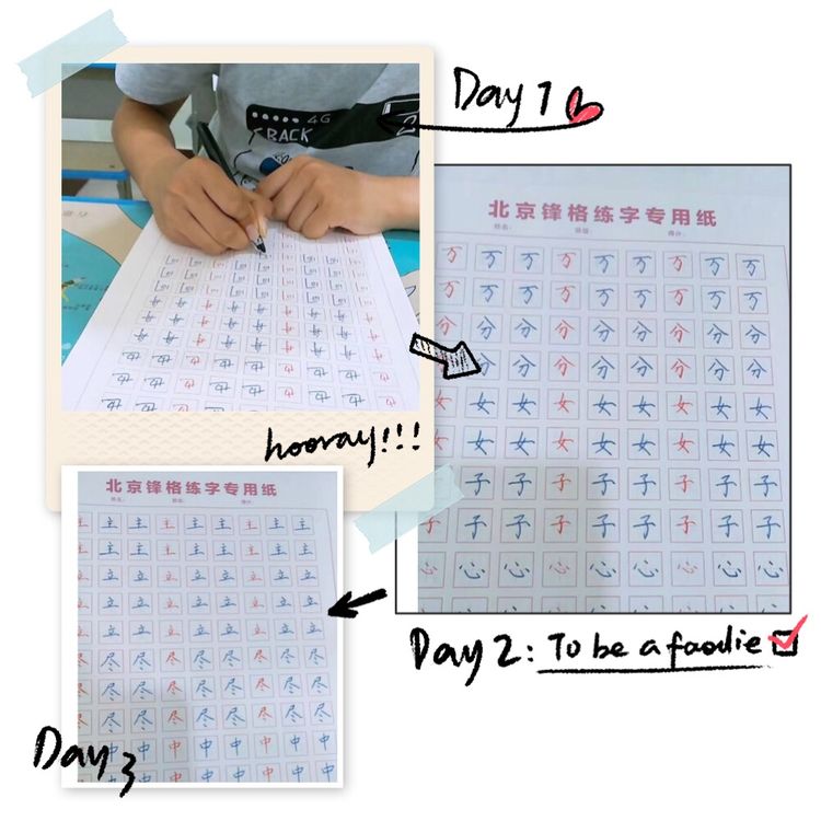 鋒格小學(xué)員練字作品