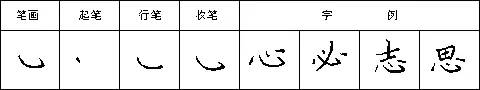 臥鉤的寫法