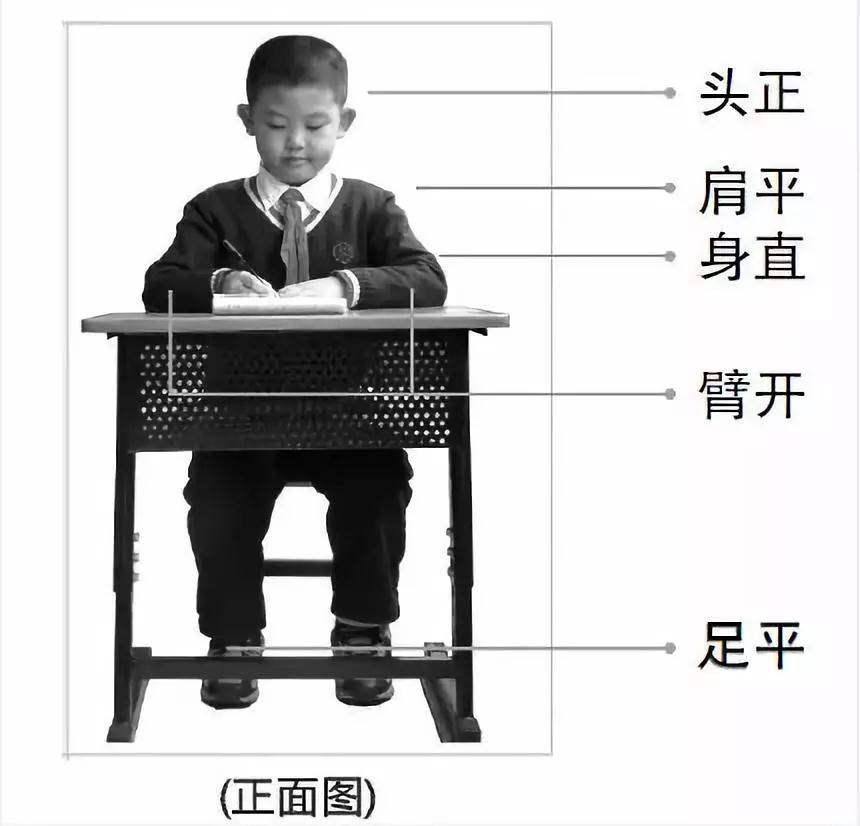 坐姿正面圖