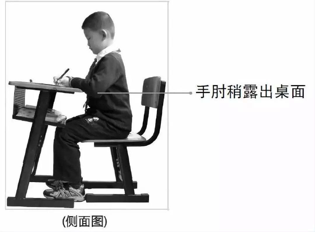 坐姿側(cè)面圖
