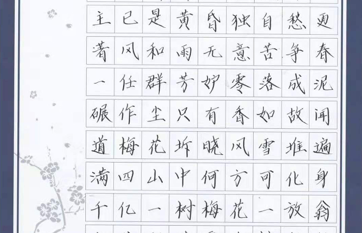 鋼筆楷書作品展示【練字加盟】